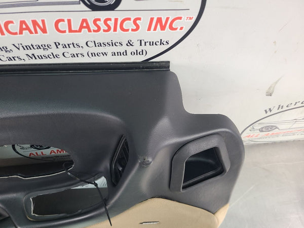 1997-04 C5 Corvette Door Trim Panel Assemby, Left Driver Side, Black / Oak Tan1