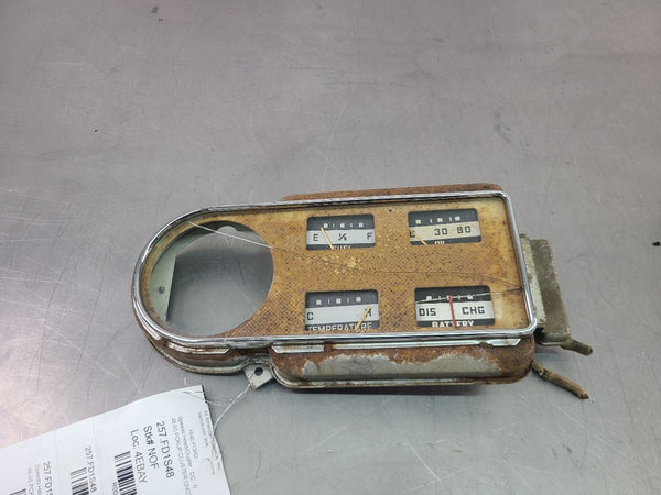 1948-50 Ford Pickup Truck Instrument Cluster Gauge - For Parts/Repair - OEM0