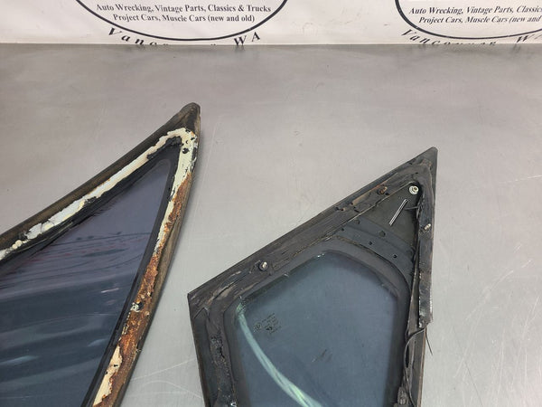1994 Impala SS Rear Quarter Glass Pair w/ Sail Panels, Right/Left , RH/LH - OEM16