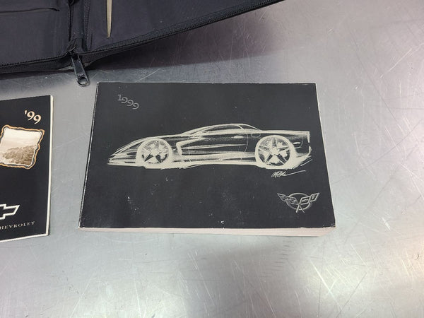1999 C5 Corvette Factory Owners Manual w/ Leather Case - OEM5