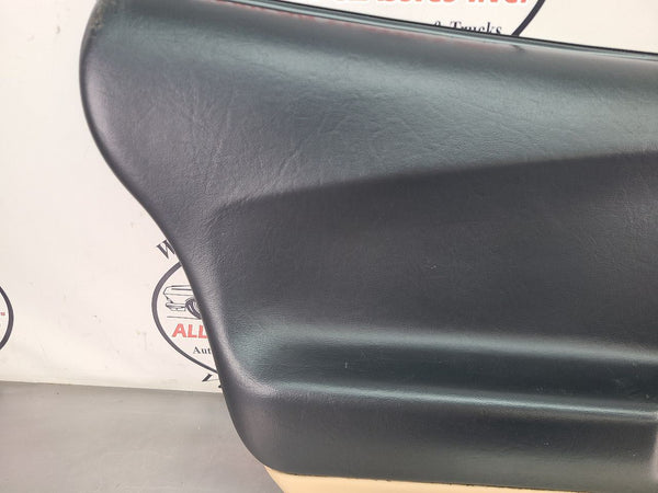 1997-04 C5 Corvette Door Trim Panel Assemby, Left Driver Side, Black / Oak Tan6