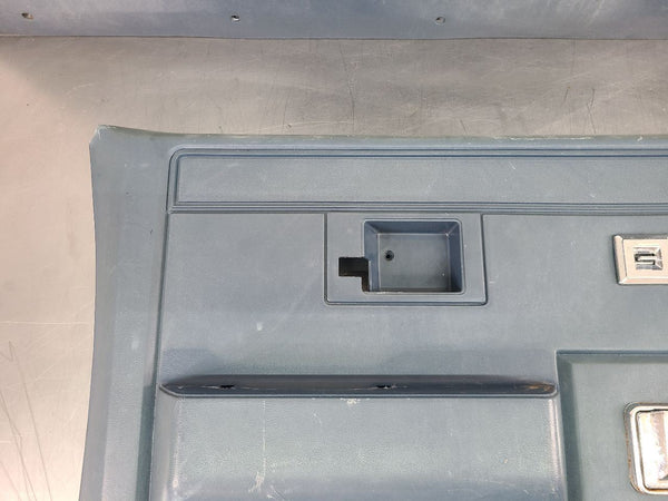 1981-91 Chevy GMC Suburban Power Door Trim Panel Full Set, Blue - OEM12