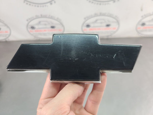 2003-06 Chevy SSR Rear Tailgate Bowtie Emblem Badge Ornament, Black - OEM2