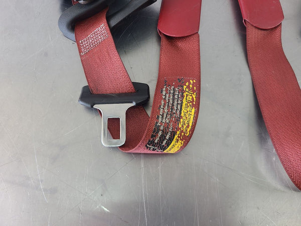 2005-12 C6 Corvette Coupe Seat Belt Retractor Pair, Red, LH / RH - OEM2