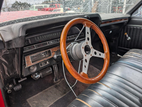 1969 Impala, Caprice, Back of Hood Moulding Trim Strip - OEM21