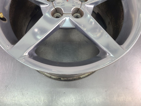 2005-07 C6 Corvette Aluminum 5 Spoke Wheel, Silver QG6, Rear 19x10 - OEM11