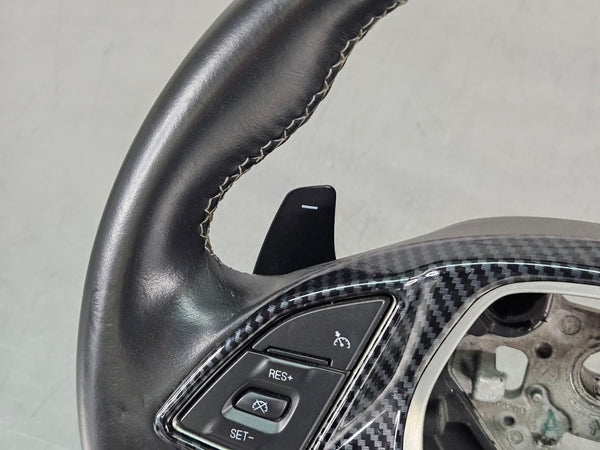 2016 C7 Corvette Factory Steering Wheel w/ Shift Paddles, Radio Control, Black11