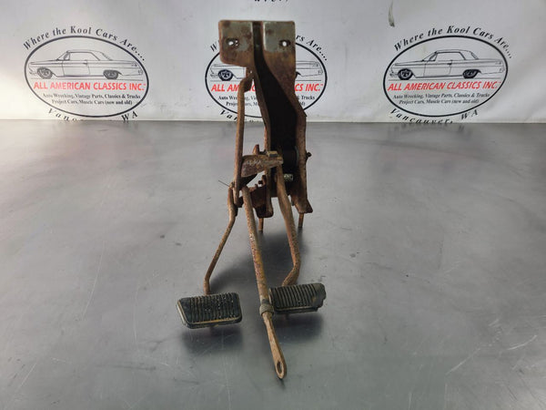 1966-67 Ford Fairlane, Comet, Clutch and Brake Pedal Box Assembly - OEM0