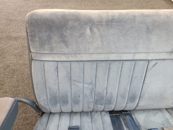 1981-91 Chevy GMC Suburban 3rd Row Bench Seat Assembly, Blue - OEM GM3