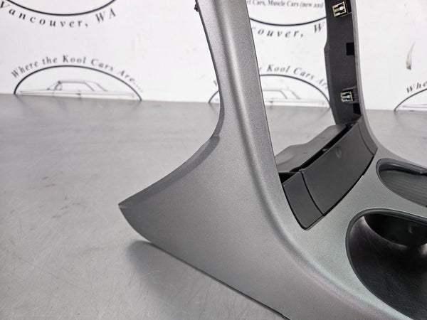 2005-13 C6 Corvette Center Console Dash Radio Trim Surround Bezel, Silver - OEM10