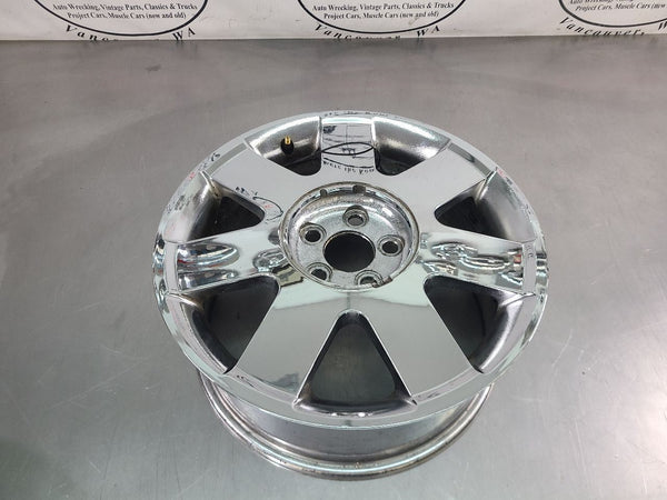 2002-03 Ford Thunderbird Aluminum Chrome 7 Spoke Wheel, Factory, 17x7.5 - OEM0