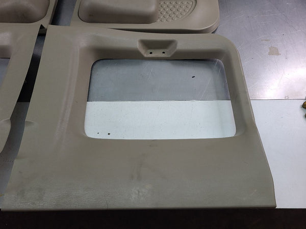 2006 Ford F-250 F-350 Front and Rear Power Door Trim Panel, Set of 6, Tan - OEM14