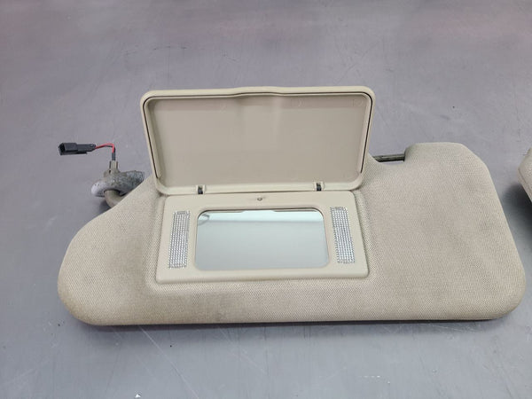 2004-05 Cadillac XLR Front Sun Visor Pair, Left / Right, Shale - OEM5