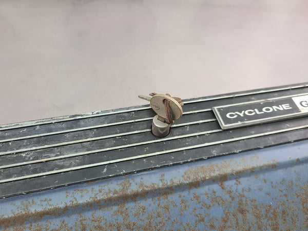 1966-67 Cyclone GT Glove Box Door w/ Emblem and Key!, Mercury Comet - OEM3
