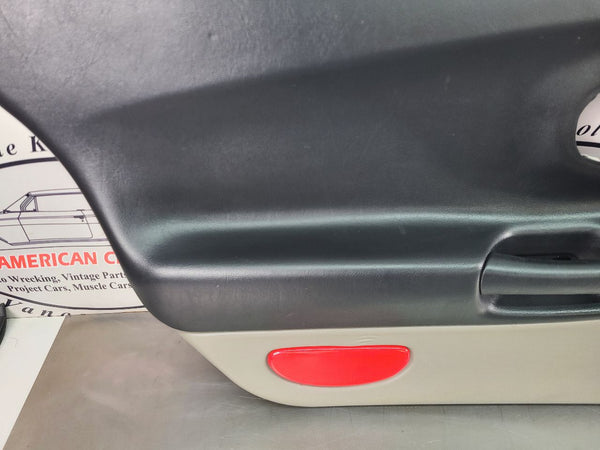 1997-04 C5 Corvette Front Door Trim Panel Pair, Right, Left, Black / Gray, RH,LH8