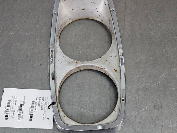 1965 Ford Galaxie Headlight Lamp Surround Bezel Trim, Chrome, Right Passenger RH2