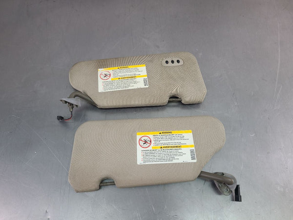 2004-05 Cadillac XLR Front Sun Visor Pair, Left / Right, Shale - OEM7