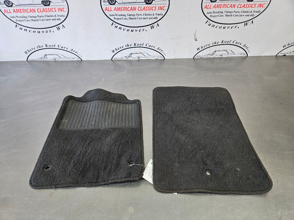 2005-13 C6 Corvette Factory Floor Mat Pair, Left / Right, Black - OEM0