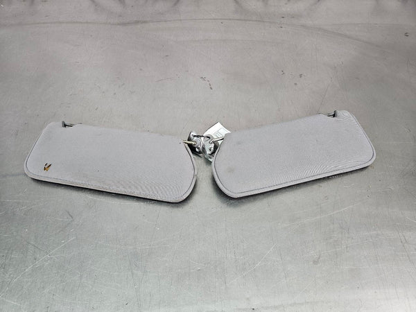 1987-93 Mustang Fox Body Front Sun Visor Pair, Gray - OEM7