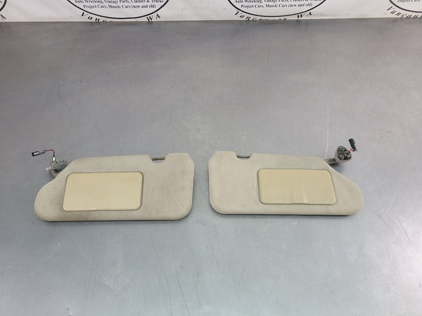 2004-05 Cadillac XLR Front Sun Visor Pair, Left / Right, Shale - OEM0