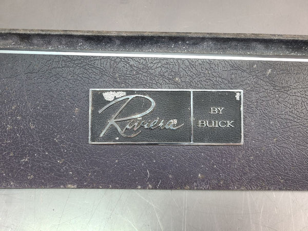 1965 Buick Riviera Front Dash Glove Box Door Trim w/ Emblem Badge - OEM2