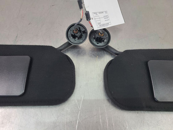 2000-04 C5 Corvette Front Sun Visor Pair, Black, Left / Right, 72k Miles - OEM2