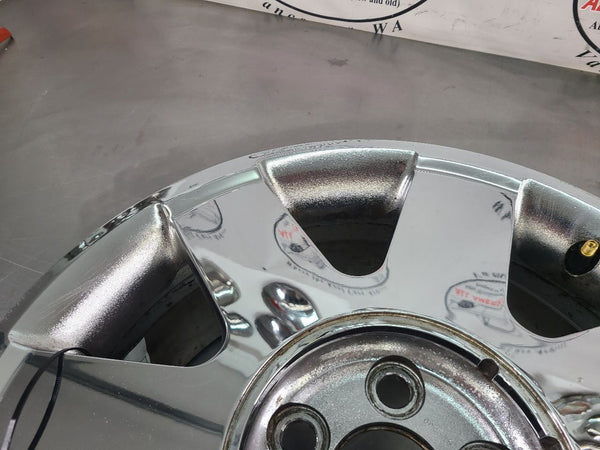 2002-03 Ford Thunderbird Aluminum Chrome 7 Spoke Wheel, Factory, 17x7.5 - OEM9