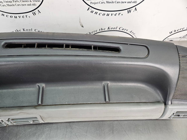 1987-89 Mustang Fox Body Front Dash Panel, Loaded w/ Trim, Glovebox, Gray - OEM4