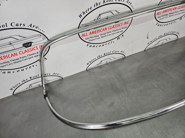 1954-56 Oldsmobile 88 2 Door Hardtop Front Windshield Moulding Trim Set, Nice!17