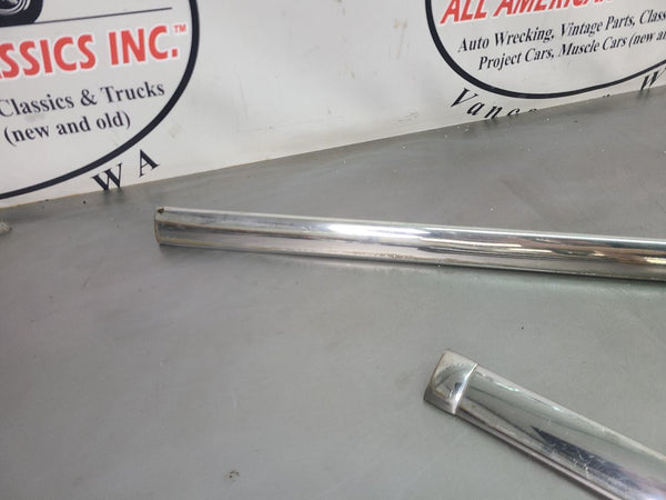 1948 Chevy 2-Door Sedan Quarter Panel Belt Moulding Pair, LH/RH, Left, Right OEM1