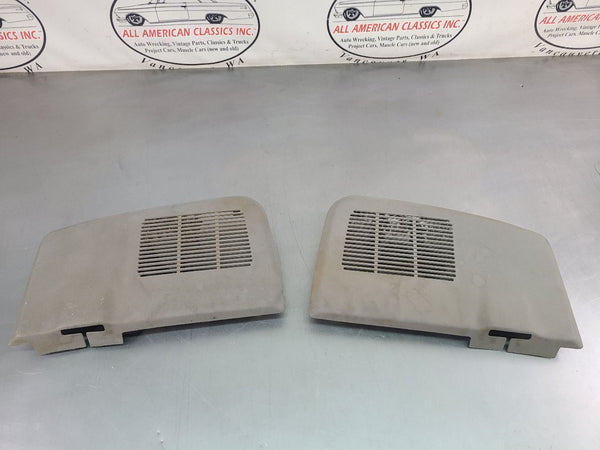 1994-96 Impala SS Rear Package Tray Speaker Grille Trim Pair, Gray, LH/RH - OEM0