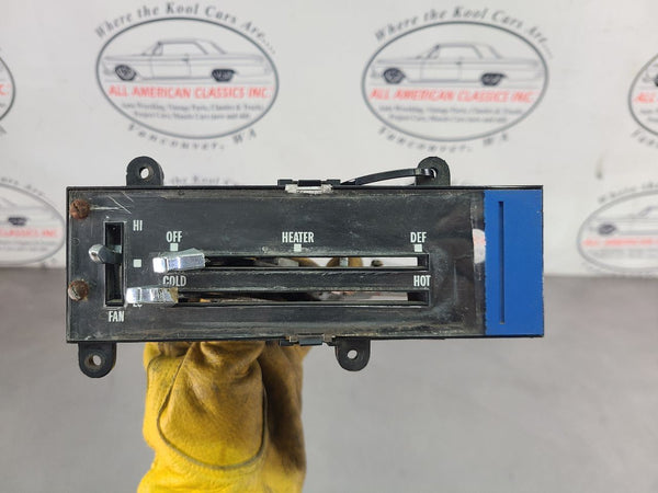 1973-80 Chevy Truck, Suburban Non-AC Heater Control Panel Unit - OEM0