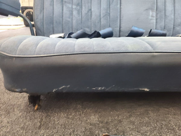 1981-91 Chevy GMC Suburban 3rd Row Bench Seat Assembly, Blue - OEM GM7