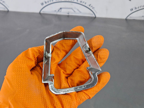 1950-51 Ford Hood Emblem Bezel Badge Trim, Chrome, OEM, OA-16644-B6