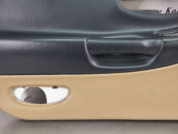 1997-04 C5 Corvette Door Trim Panel Assemby, Left Driver Side, Black / Oak Tan15