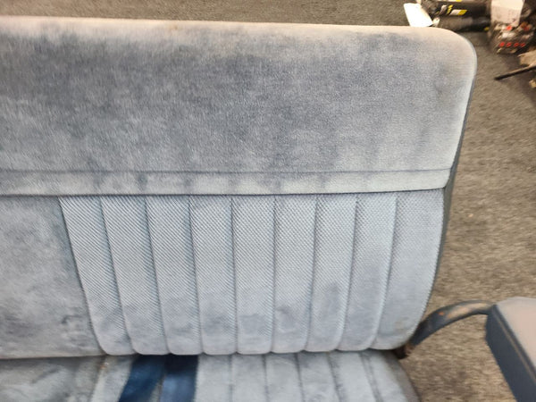 1981-91 Chevy GMC Suburban 3rd Row Bench Seat Assembly, Blue - OEM GM10