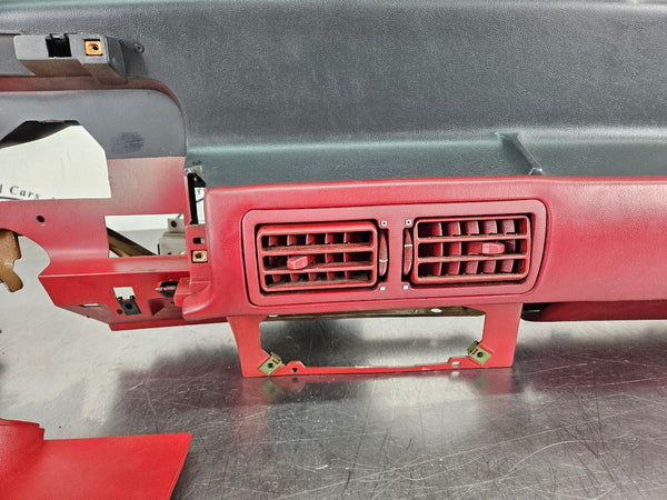 1987-89 Mustang Fox Body Front Dash Panel, Loaded w/ Trim, Glovebox, Black / Red8