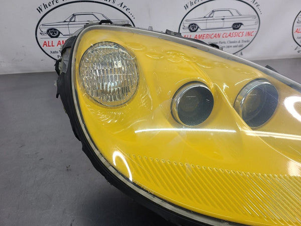 2005 C6 Corvette Right Passenger Side Headlight Assembly, Millennium Yellow, 79U12