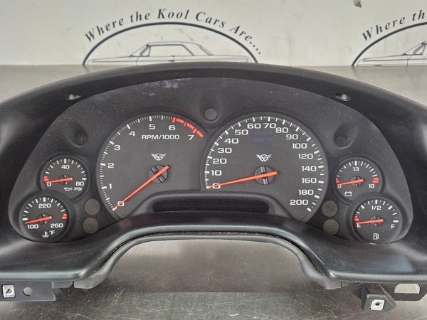 2000 C5 Corvette Instrument Cluster Speedometer Gauges, 217k Miles, UV6 - OEM3