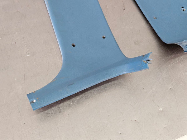 1973-75 Chevy Truck Rear Interior B Pillar Trim Panel Pair, Blue, Left / Right3