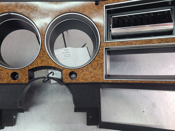 1981-87(91) Chevy Truck, Suburban Instrument Cluster Bezel Trim, Woodgrain8