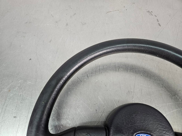 1987-89 Mustang Fox Body 2 Spoke Steering Wheel, Black, Nice - OEM7