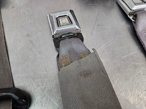 1987-93 Mustang Fox Body Coupe Hatchback Full Seat Belt / Buckle Set, Gray - OEM8