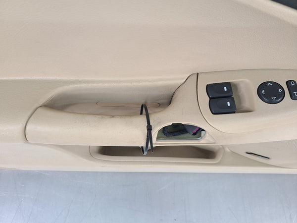 2007-11 C6 Corvette Left Driver Side Tan / Black Door Trim Panel, LH - OEM14