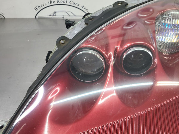 2005-07 C6 Corvette Headlight Head Lamp Assembly, Left Driver, Magnetic Red 86U5