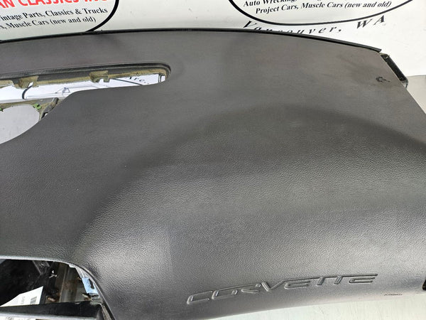 2005-08 C6 Corvette Dash Panel Assembly, Bare, W/O UV6, Black - OEM12