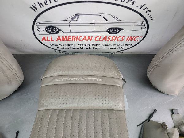 1999-04 C5 Corvette Sport Seat Cushion Cover Set, Right and Left Complete - OEM12