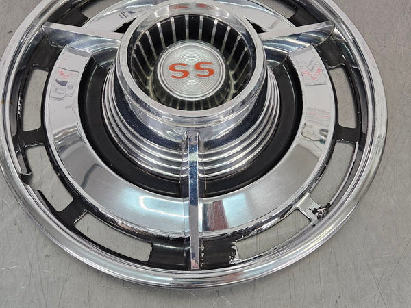 1963 Impala SS 14" Spinner Wheel Hubcap Set of 4, Decent, Nova SS - OEM9