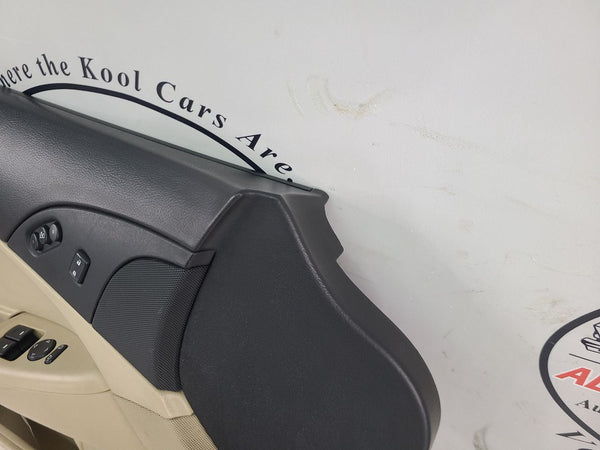 2007-11 C6 Corvette Left Driver Side Tan / Black Door Trim Panel, LH - OEM6