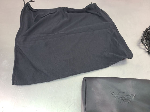 1997-04 C5 Corvette Rear Hatch Cargo Net / Cargo Cover w/ OEM Leather Pouch Bag2